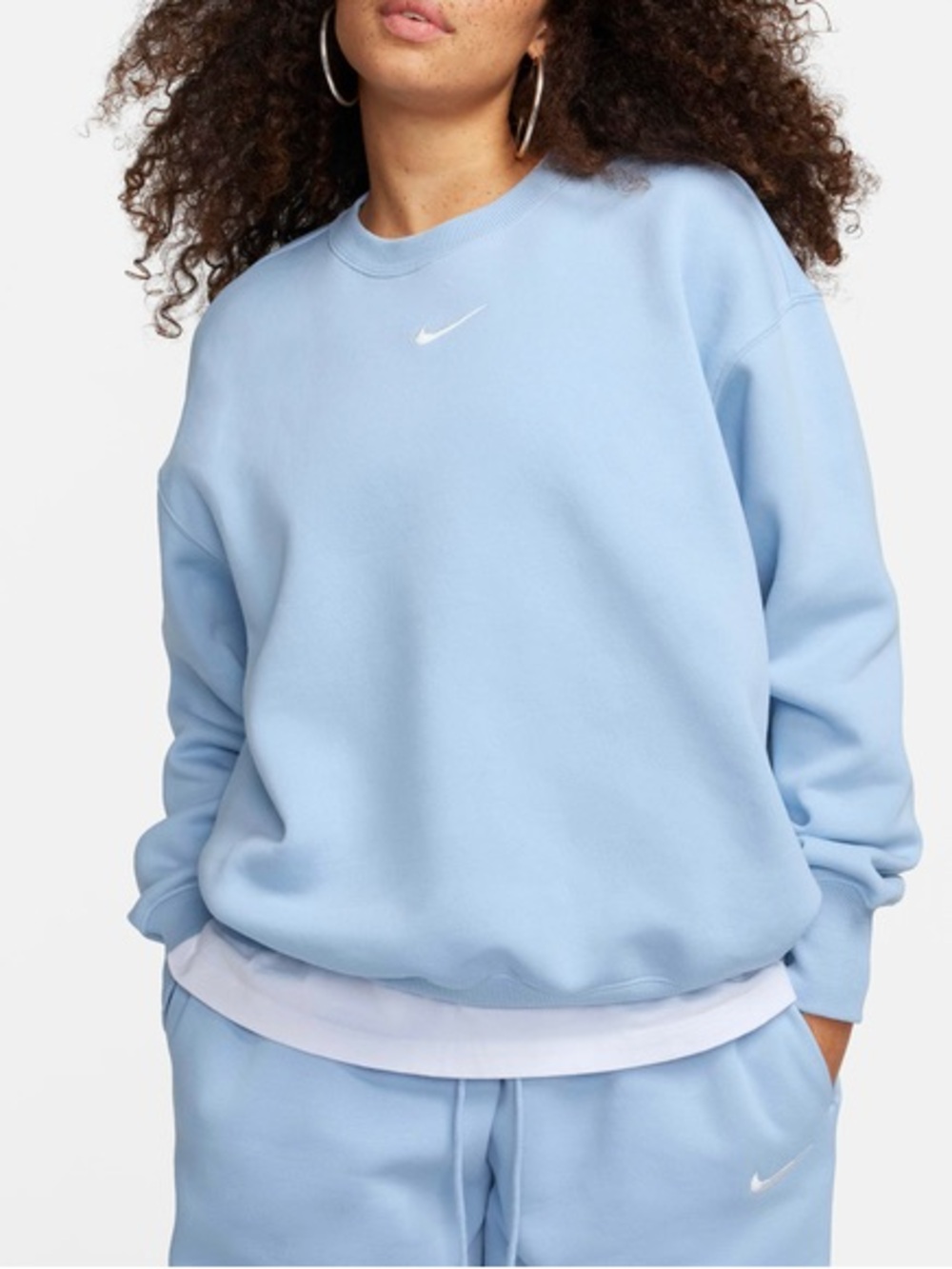 Nike // Baby Blue Oversized Crewneck